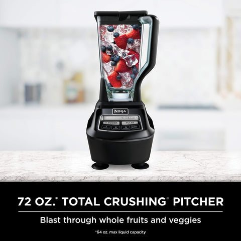 Ninja Mega Kitchen System 72oz total-crushing pitcher handles large batches easily.