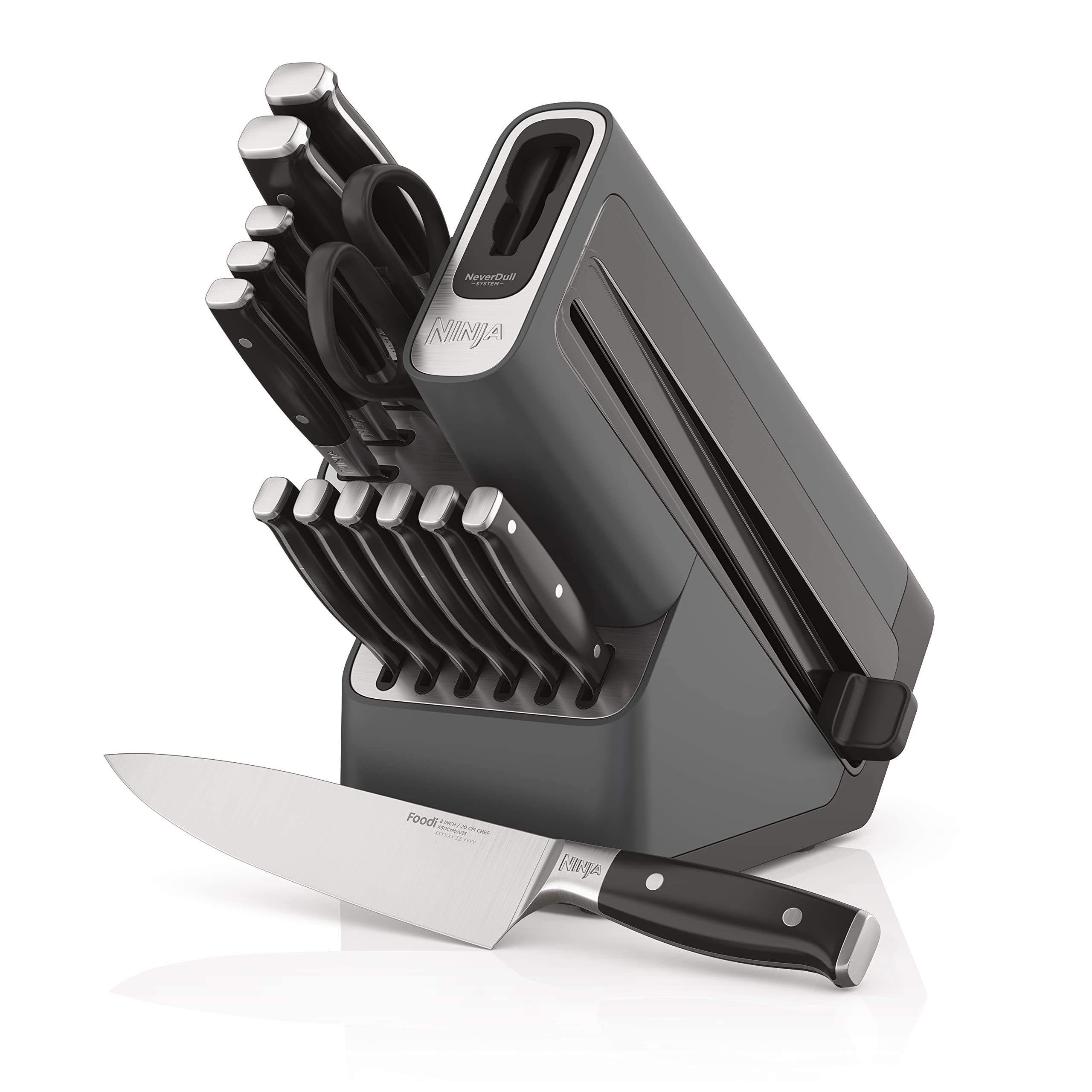 Ninja NeverDull 8-inch chef knife for precise slicing and control