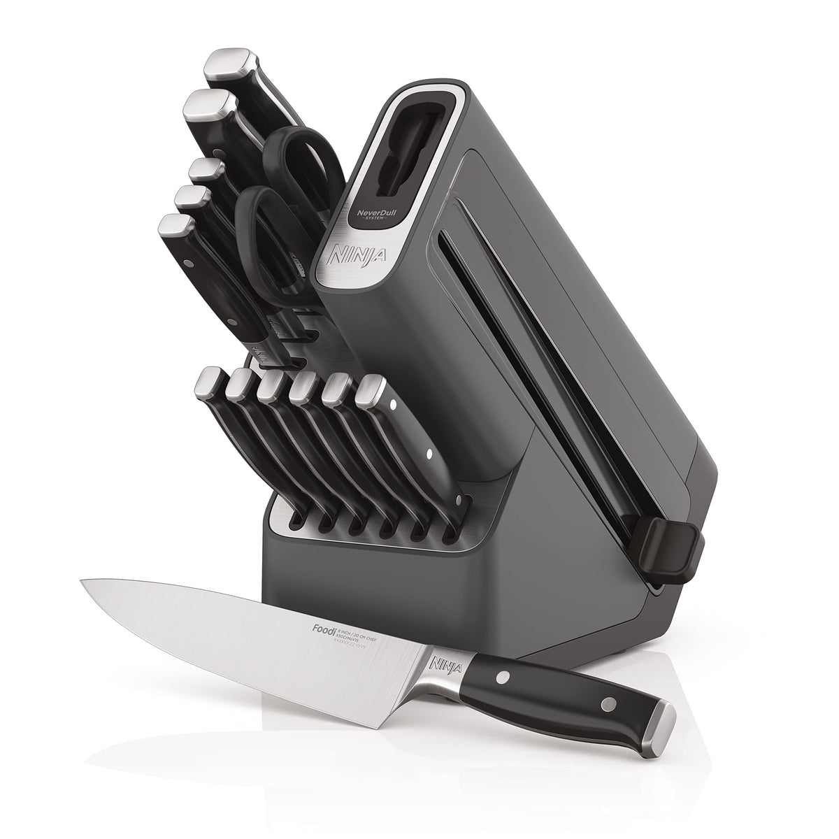 Ninja NeverDull 8-inch chef knife for precise slicing and control
