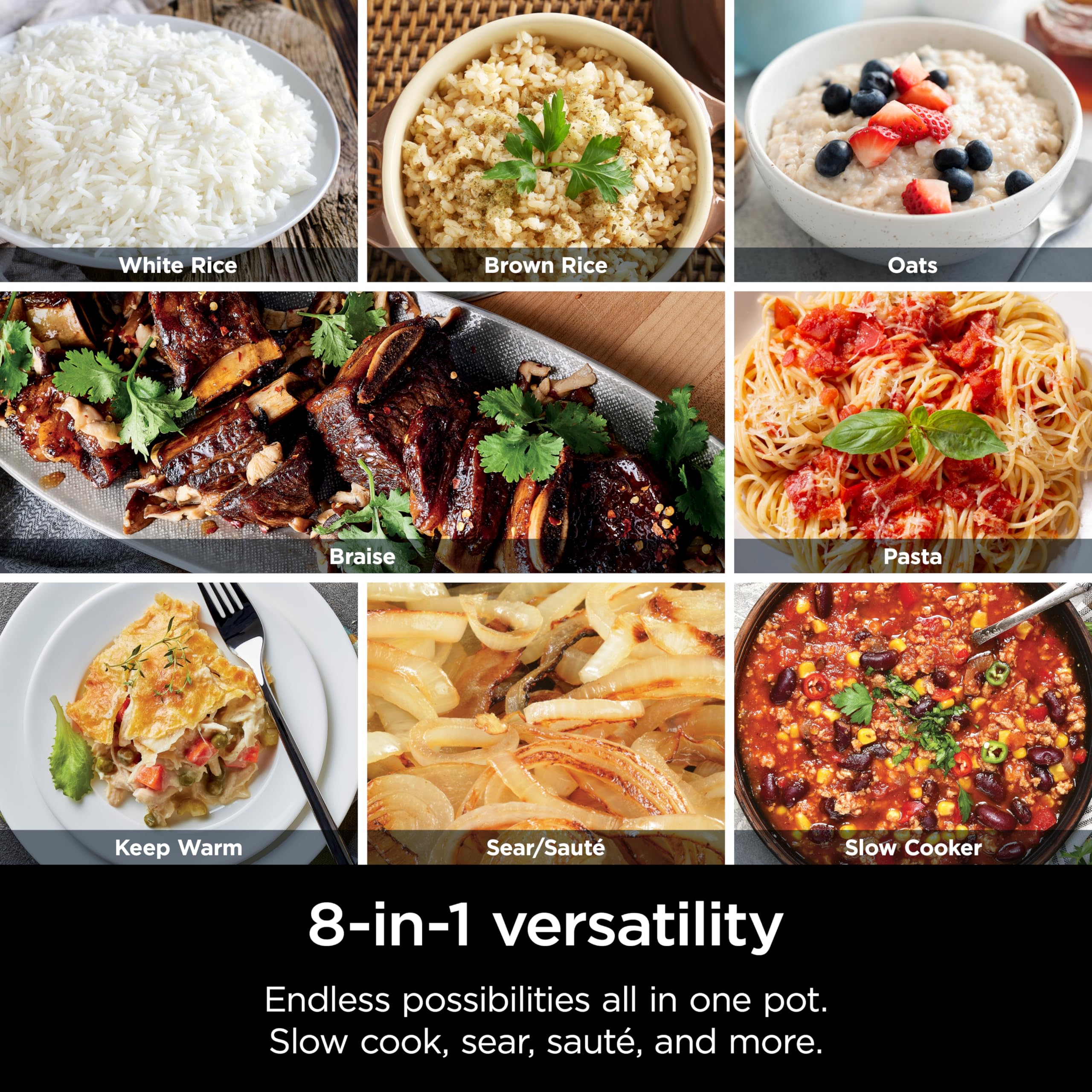 Ninja Foodi PossibleCooker Pro cool-touch base helps you move the cooker safely.