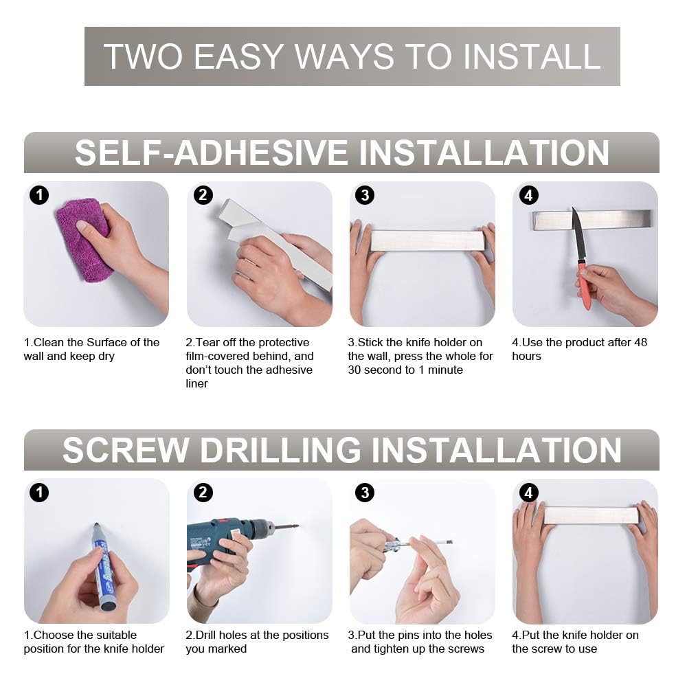 Ninonly adhesive wall-mount demonstration for easy, no-drill setup.