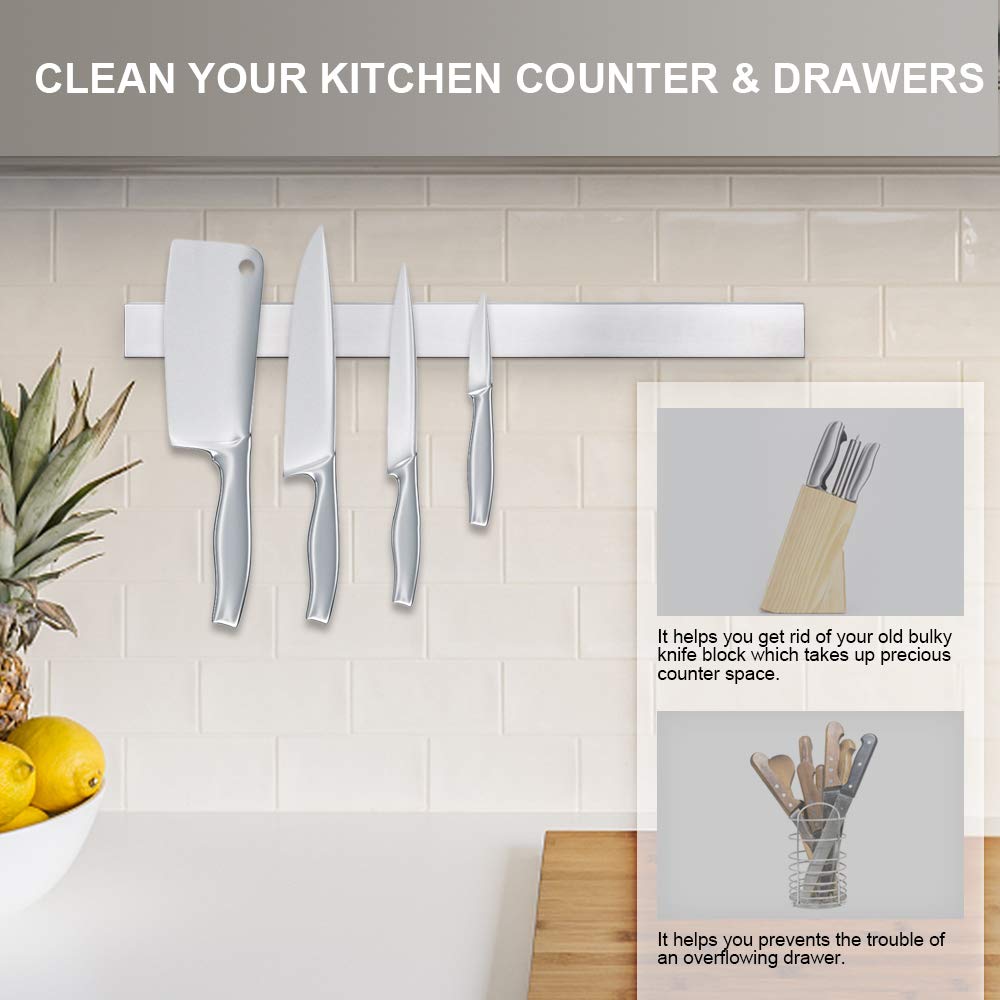 Ninonly multi-use utensil bar stores utensils and small tools for quick access