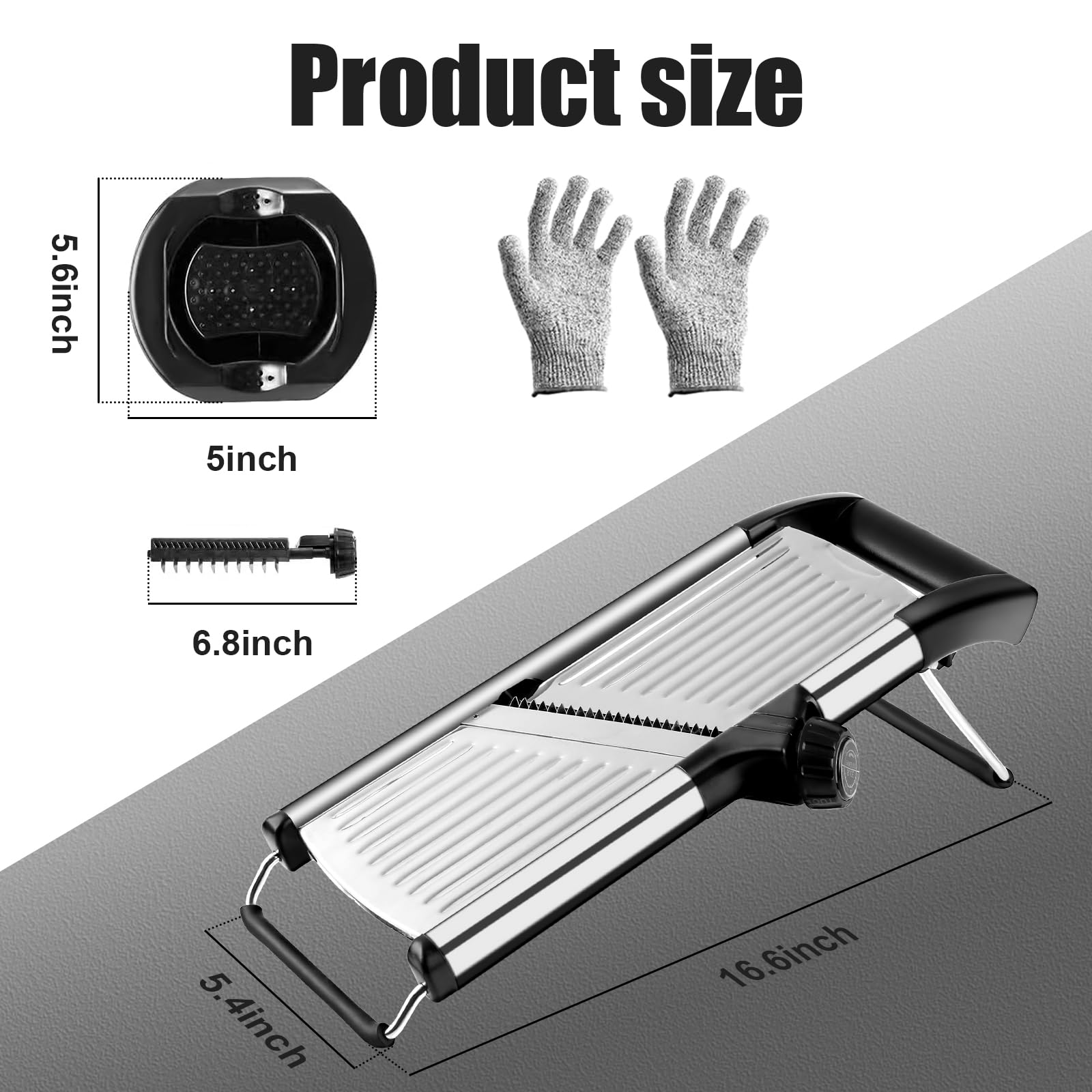 NIOSAVM 4-in-1 adjustable blades switch easily for varied cuts