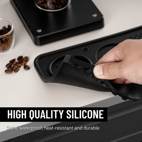 niriodl extension areas hold funnels, filters, or mugs while brewing.