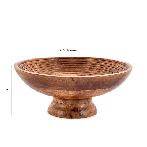 NIRMAN easy-care bowl, wipe clean and dry to preserve wood