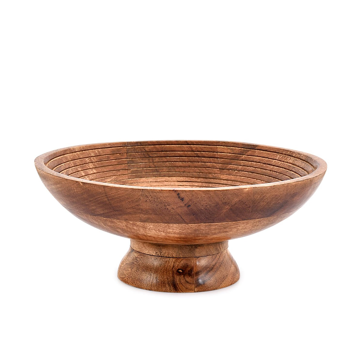 NIRMAN mango wood bowl perfect for fresh fruit display with natural warmth