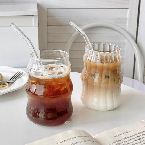 Nirvany wide-mouth glass eases cleaning and prevents residue buildup after use.