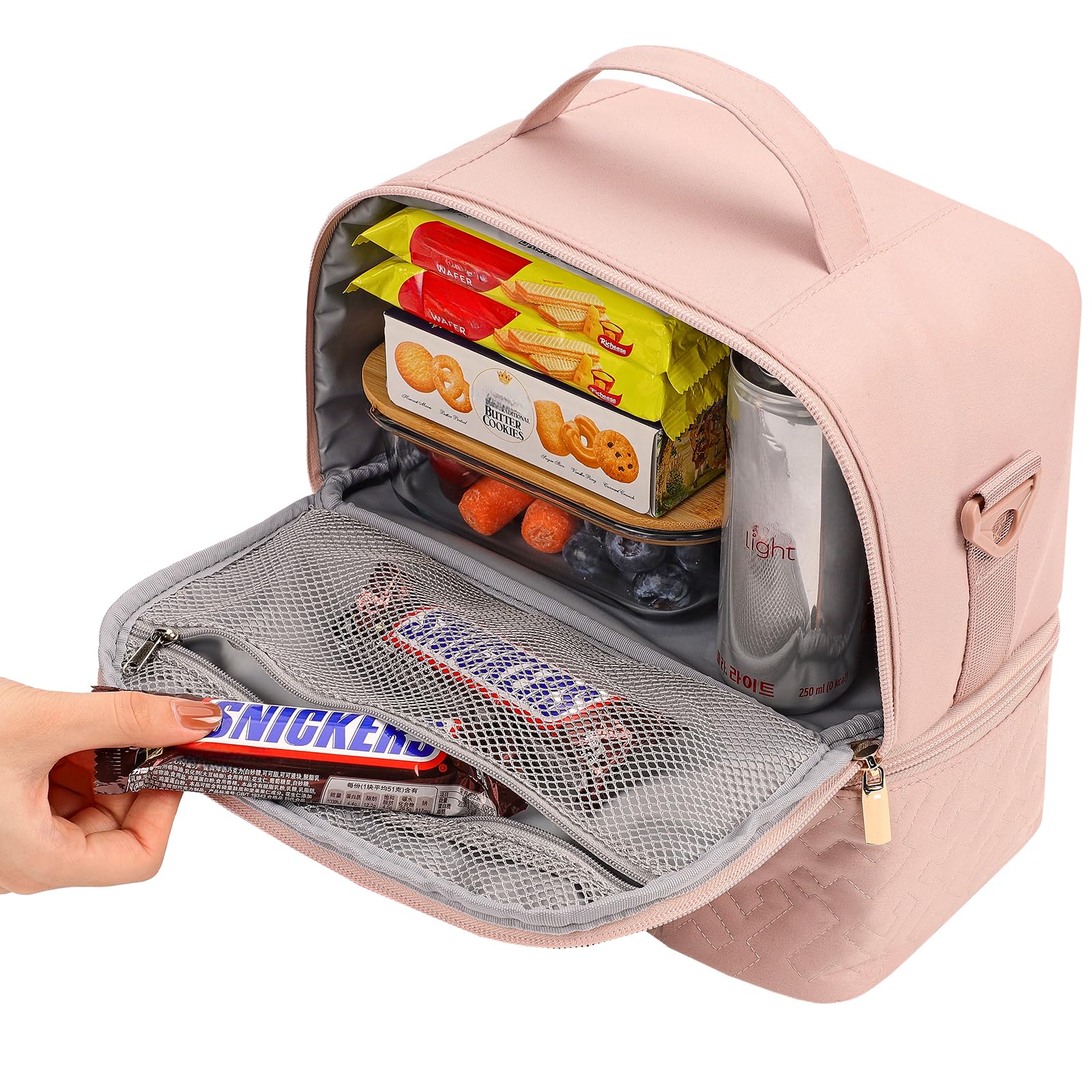 NISHEL 10.6L capacity shown with roomy interior for 1–2 meals