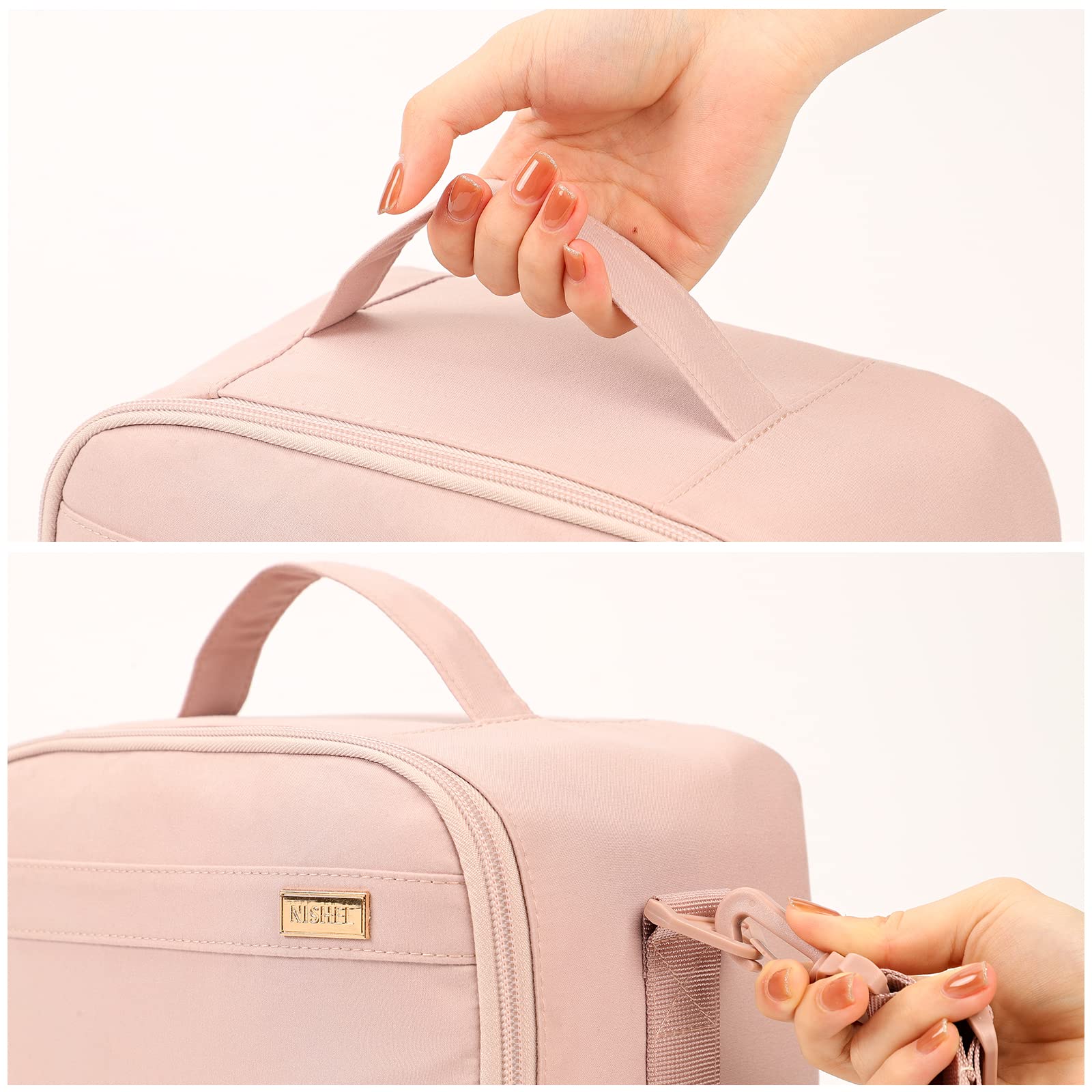 NISHEL adjustable detachable strap featured for versatile carrying options