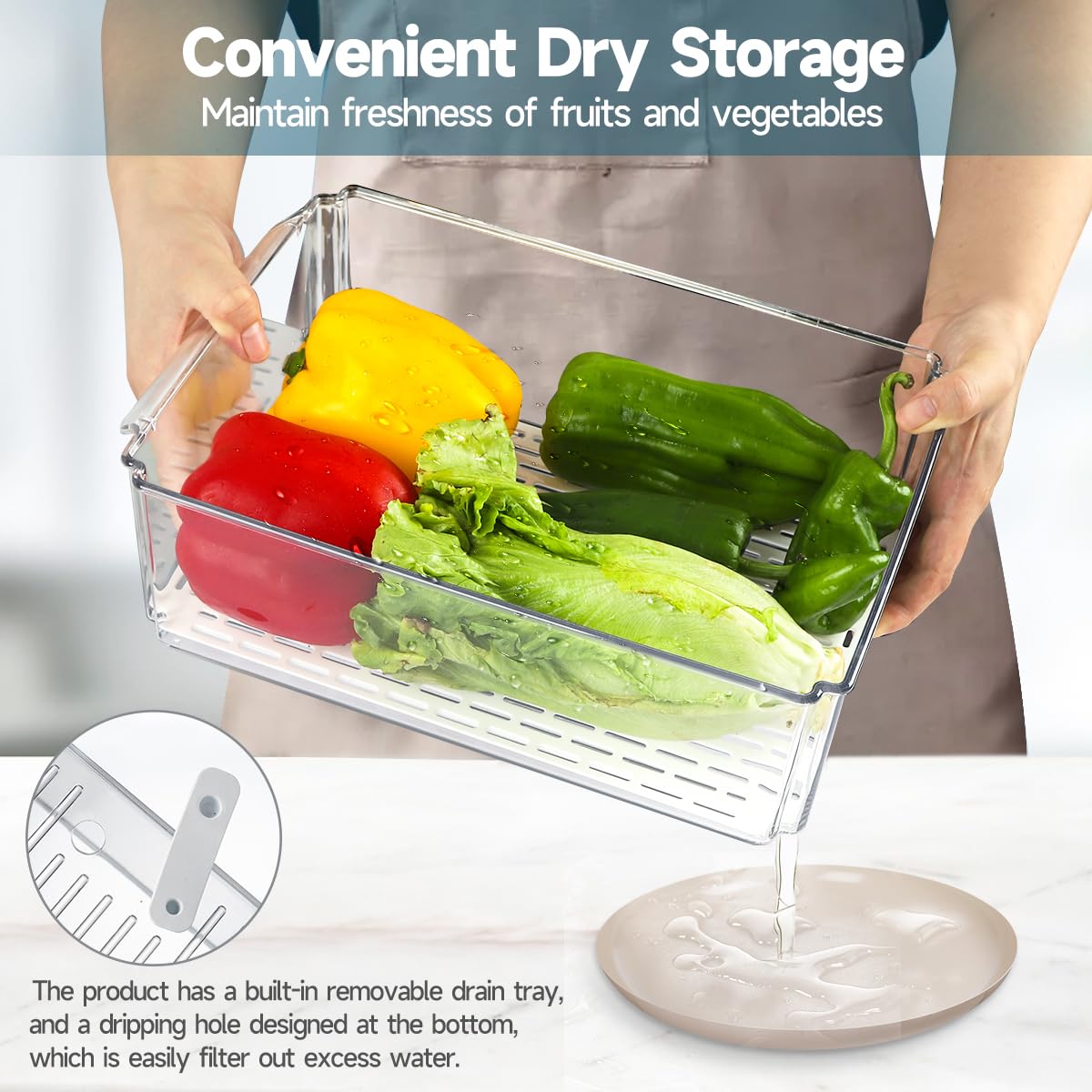 NISILIN large-medium-small bins for vegetables and fruits by size