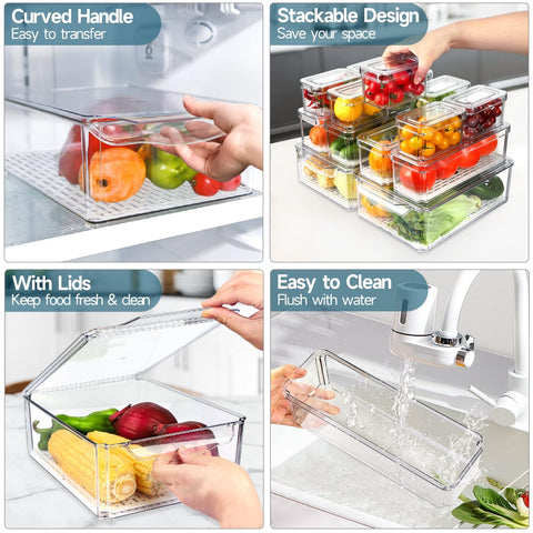 NISILIN easy-clean fridge organizers for quick maintenance