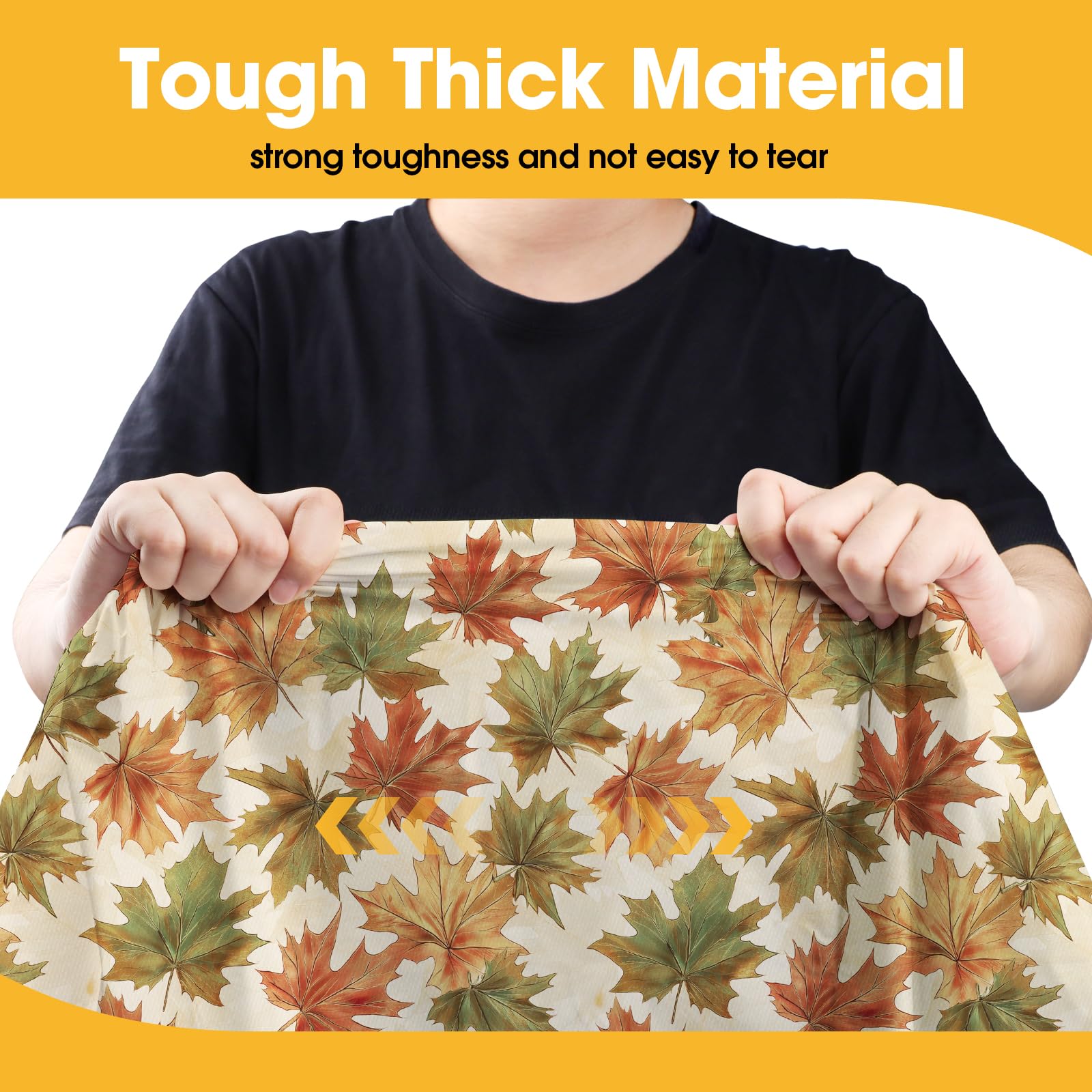 Niuara Fall Maple tablecloth enhances holiday and gathering tables.
