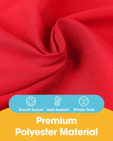 Niuara tablecloth close-up showing wrinkle-resistant fabric for neat tables.