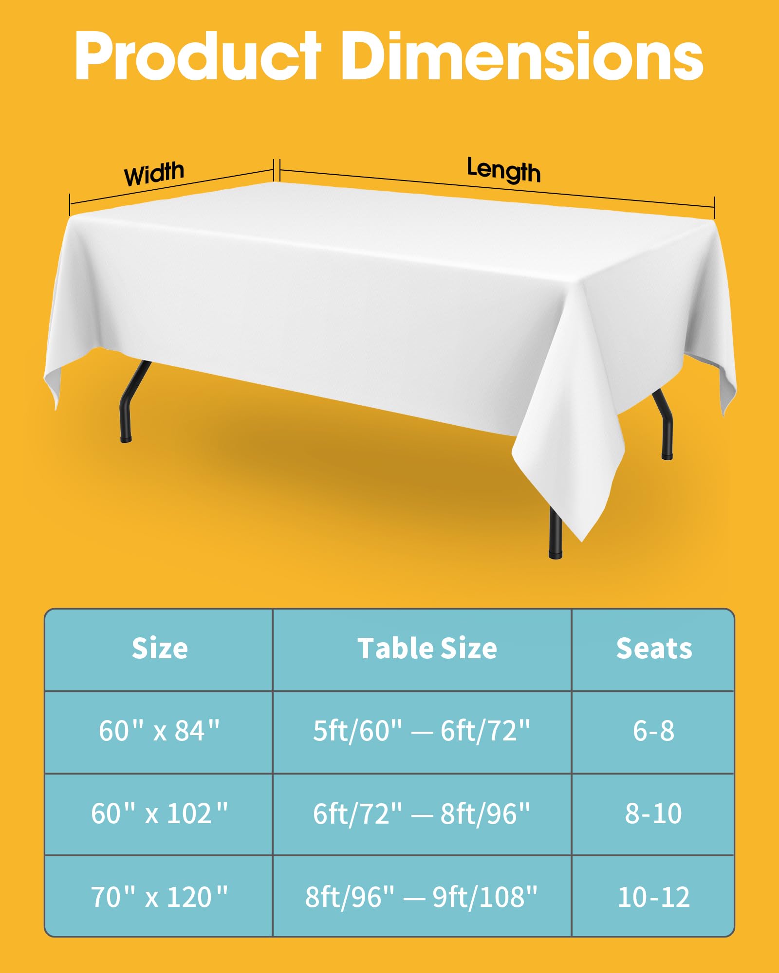 Dining table arrangement with crisp white Niuara cloth and tidy drape