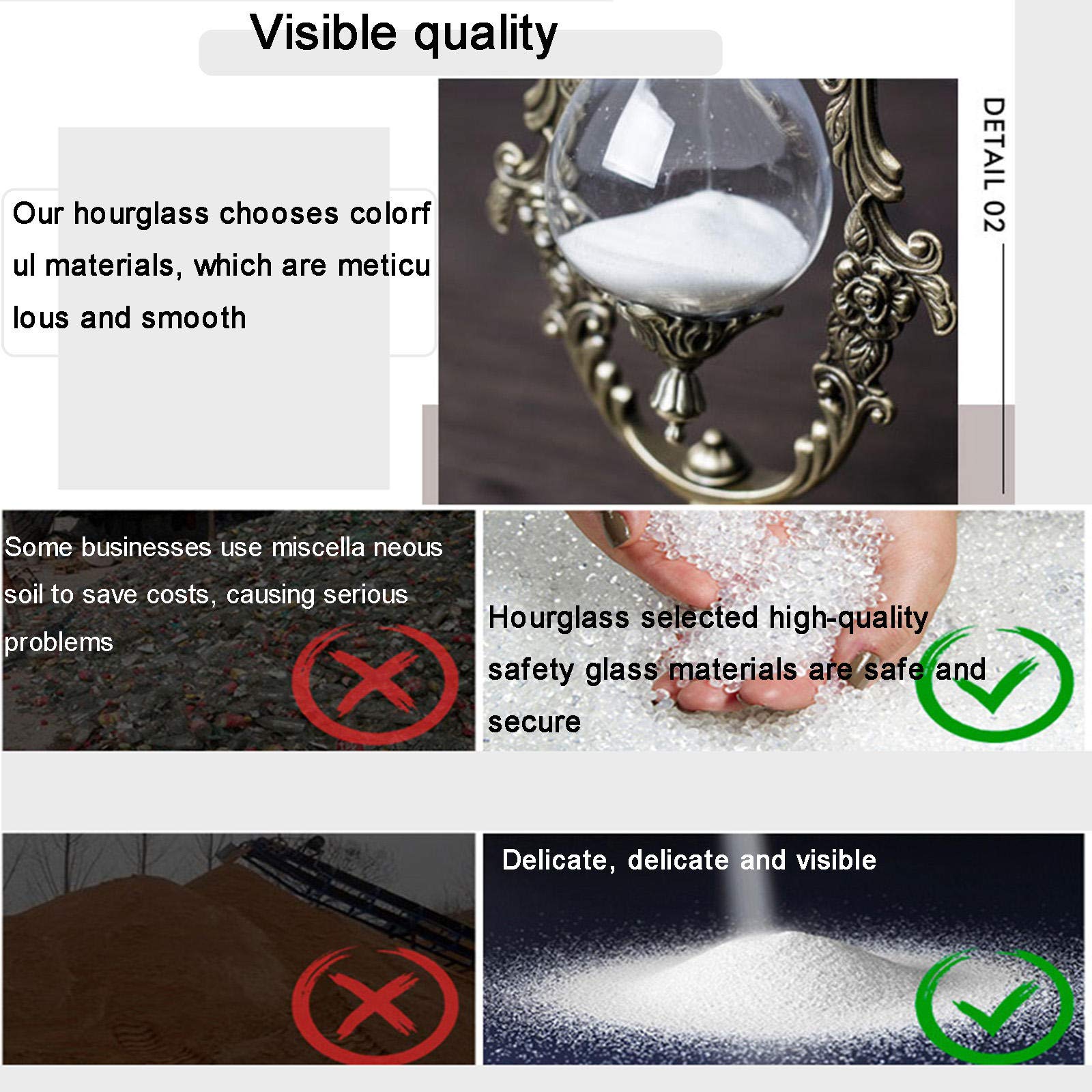 NIUASH hand-blown glass showcases clarity and premium craftsmanship.