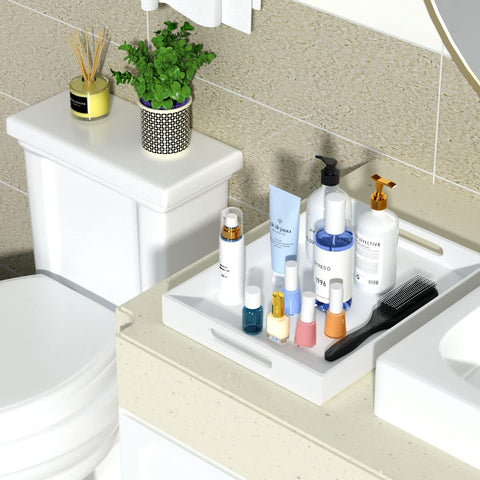 NIUBEE acrylic serving tray with anti-slip pads prevents sliding