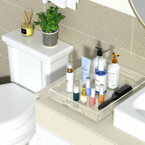 NIUBEE dresser tray for toiletries adds discreet display.