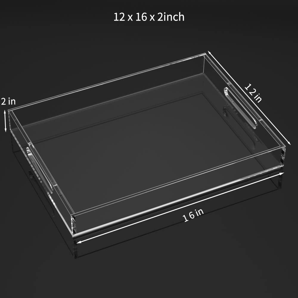 NIUBEE spill-proof acrylic tray keeps spills contained during service.