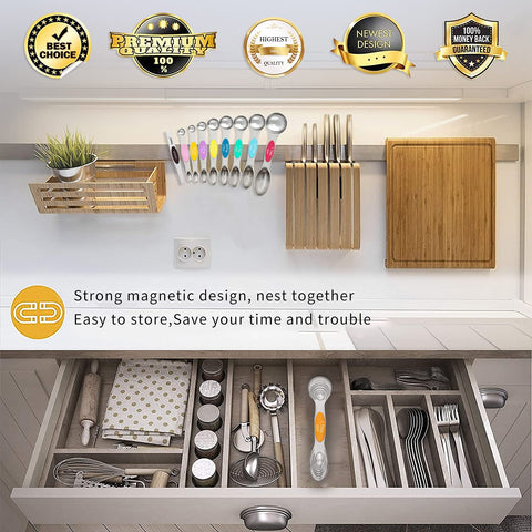 NIUTA spoons fit most spice jars for convenient scooping.