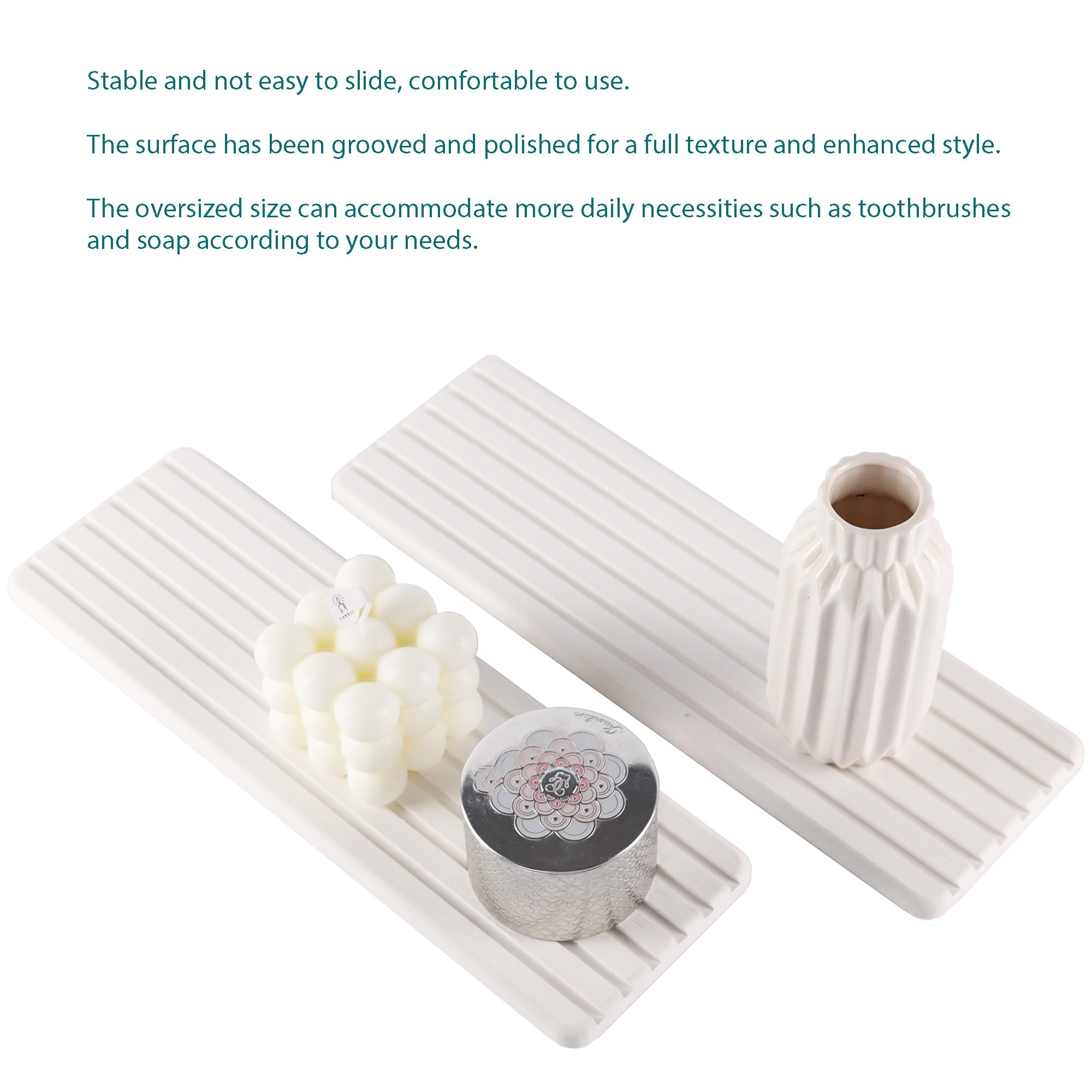 NiuYichee diatomite coasters ideal for cups and small toiletries.