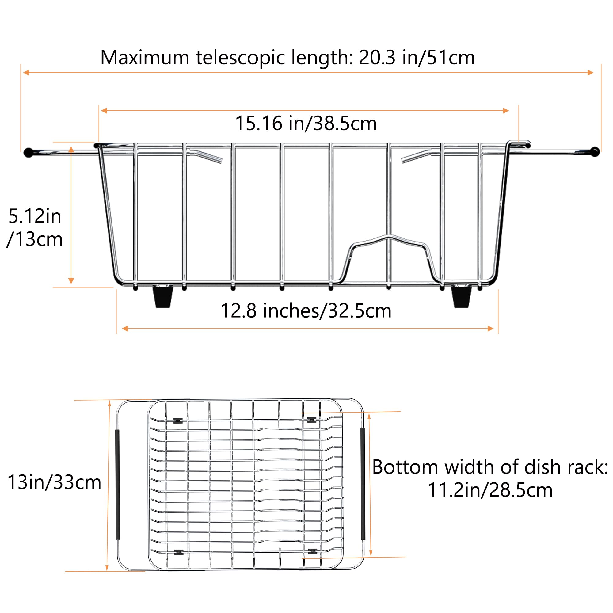 NiuYichee stainless steel dish rack emphasizes rust-resistant durability for daily kitchen use