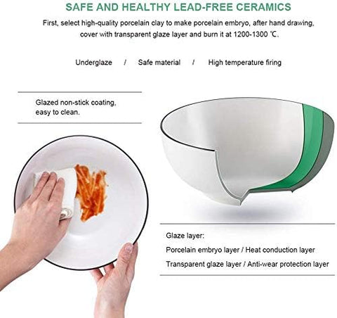 Dishwasher-safe NJCHARMS bowls for easy cleanup after gatherings.