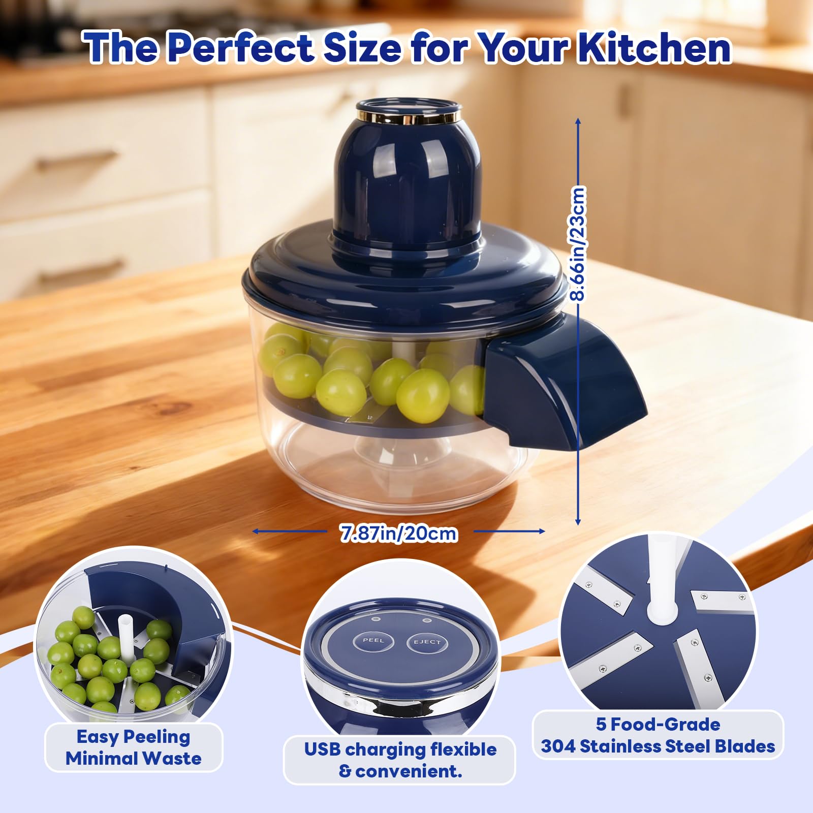NKDFRI peeler processing garlic cloves quickly and safely.