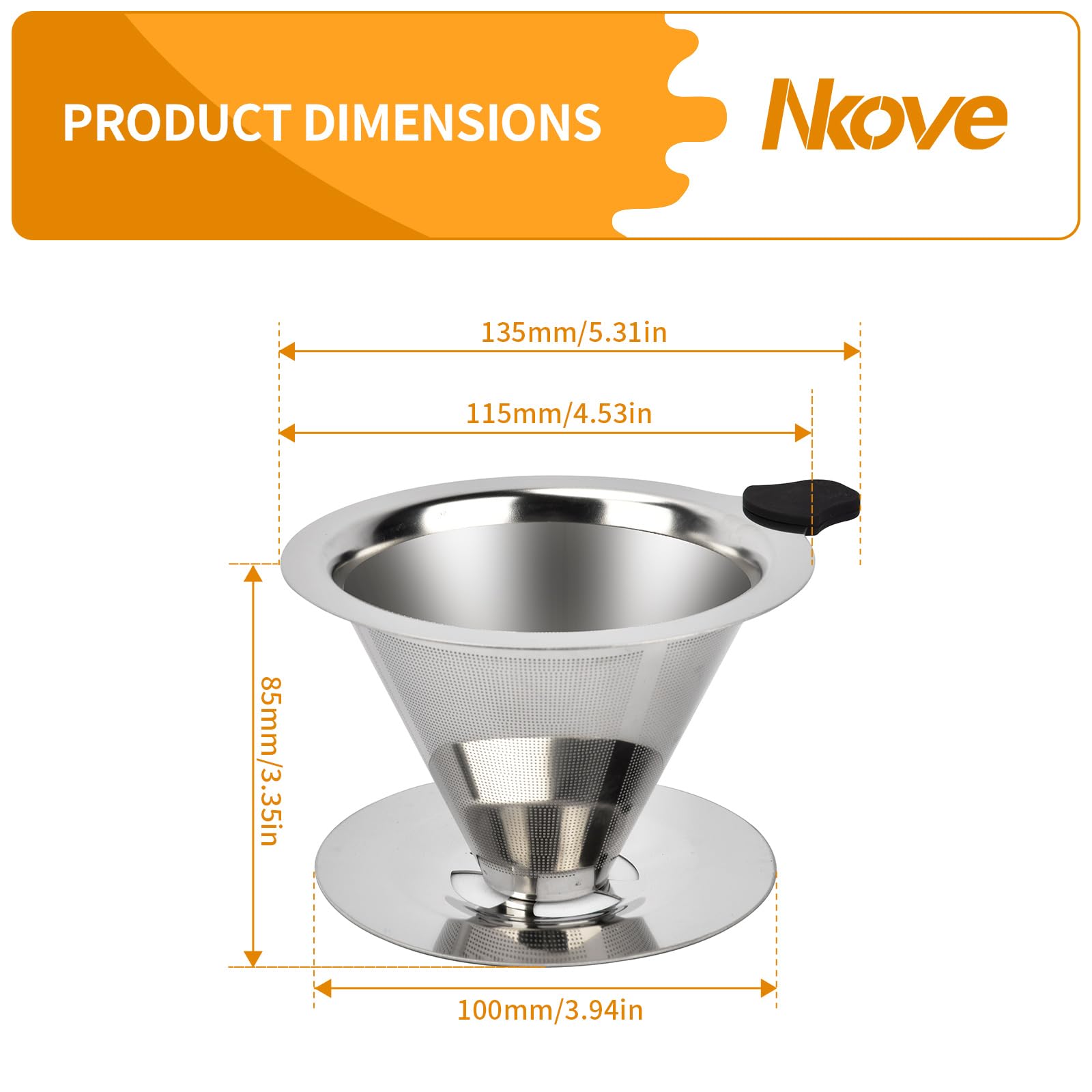 Nkove 600-mesh filter design for richer oils and aroma