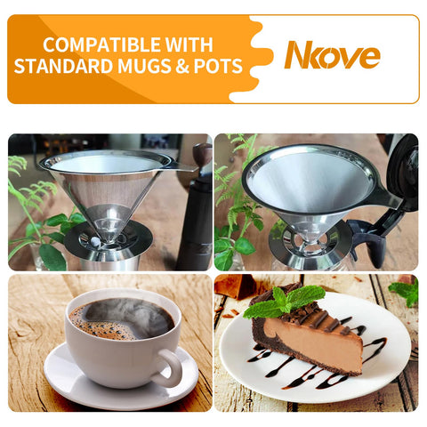 Nkove portable dripper ideal for home, office, or travel brewing