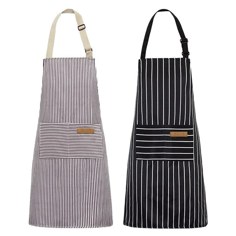 NLUS 2 pack kitchen aprons in soft material protect clothing during cooking