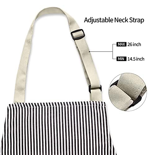 NLUS 2-Pack Kitchen Apron with two pockets keeps essential tools within reach
