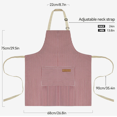 NLUS close-up of durable polyester-cotton fabric on apron