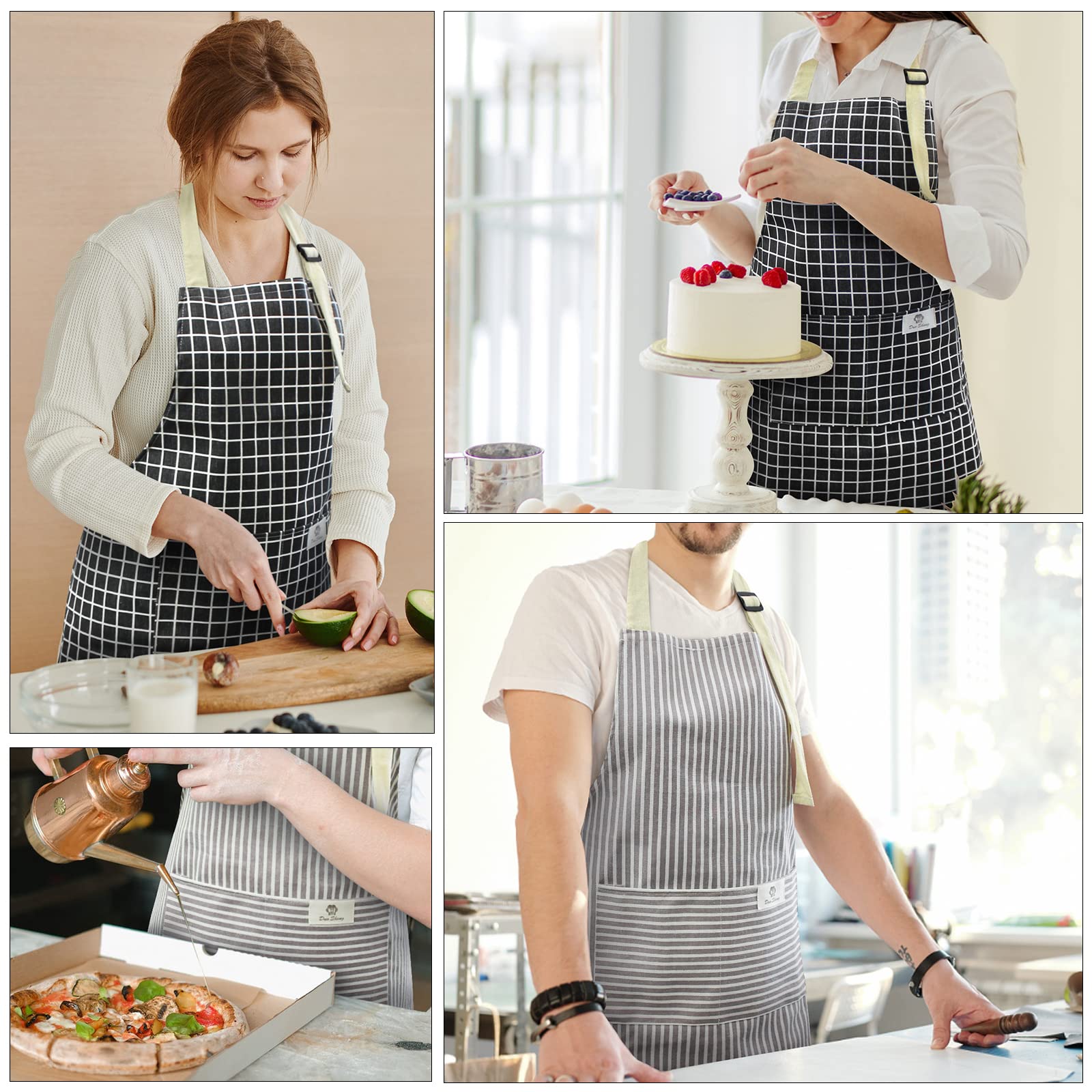 NLUS machine-washable apron resists wrinkles for easy care after meals