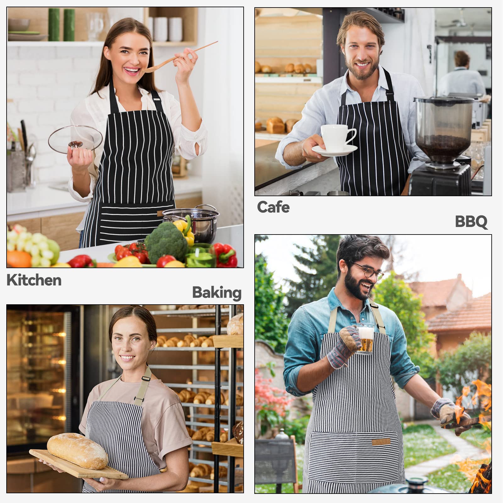 NLUS apron machine-washable for easy care