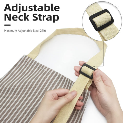 NLUS apron offers wide coverage for a secure fit during grilling and kitchen tasks