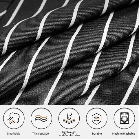 NLUS apron with two pockets keeps thermometer phone and notes within easy reach