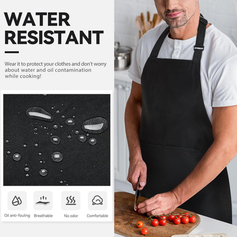 NLUS chef apron features water-resistant fabric to protect clothing