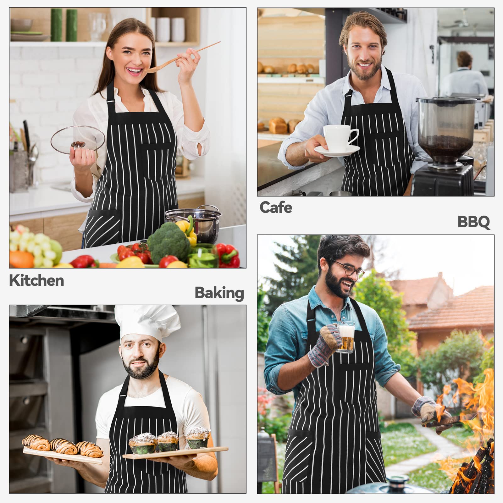 NLUS machine washable apron easy care to maintain color and shape