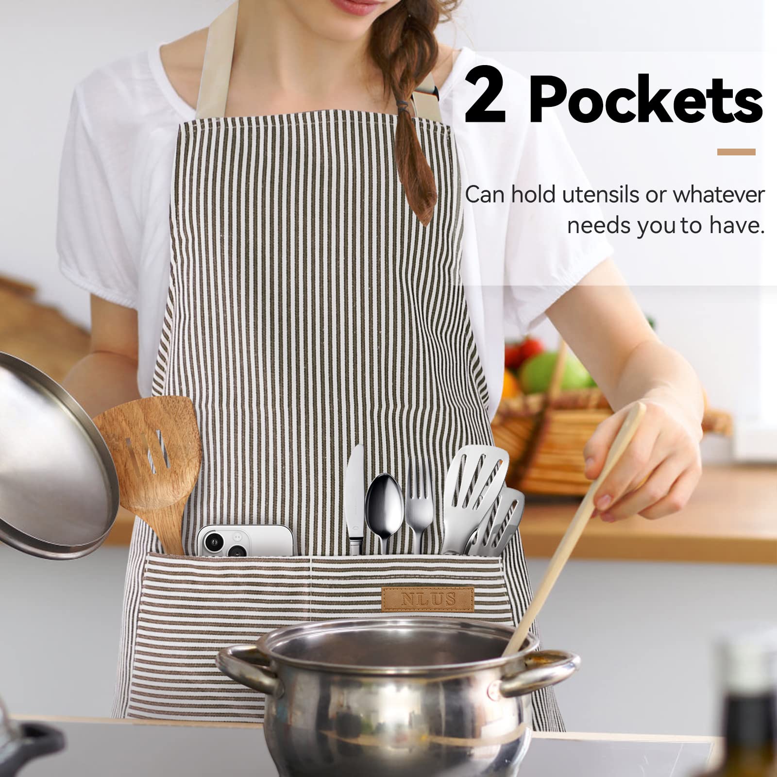 NLUS versatile apron supports cooking and crafts with ease