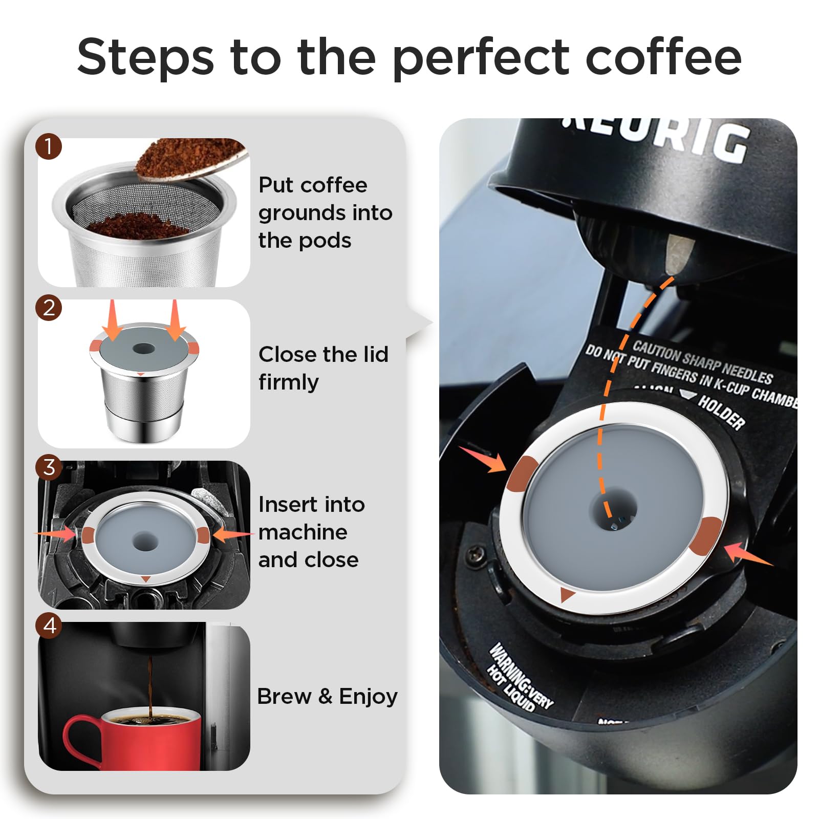 NOALTO K cup design with 360 degree perforation for full extraction