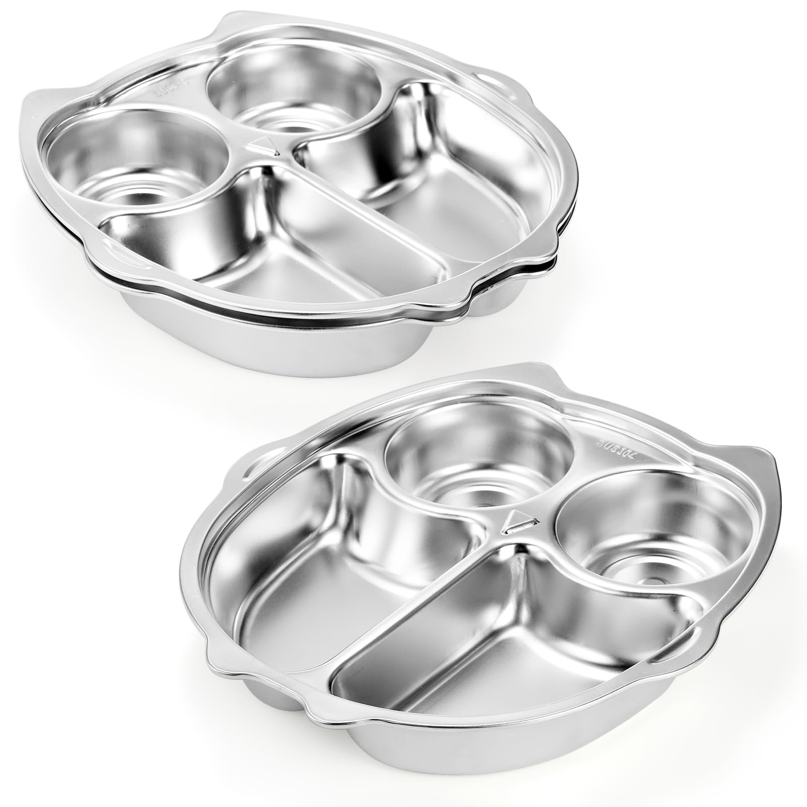 Noamus adult-friendly portion plate 9-inch for snacks and meals.