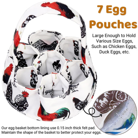 Noamus mini egg collector with 15-inch handle for comfortable carrying