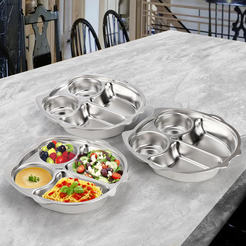 Noamus kids-friendly owl design meal plate that encourages meals.