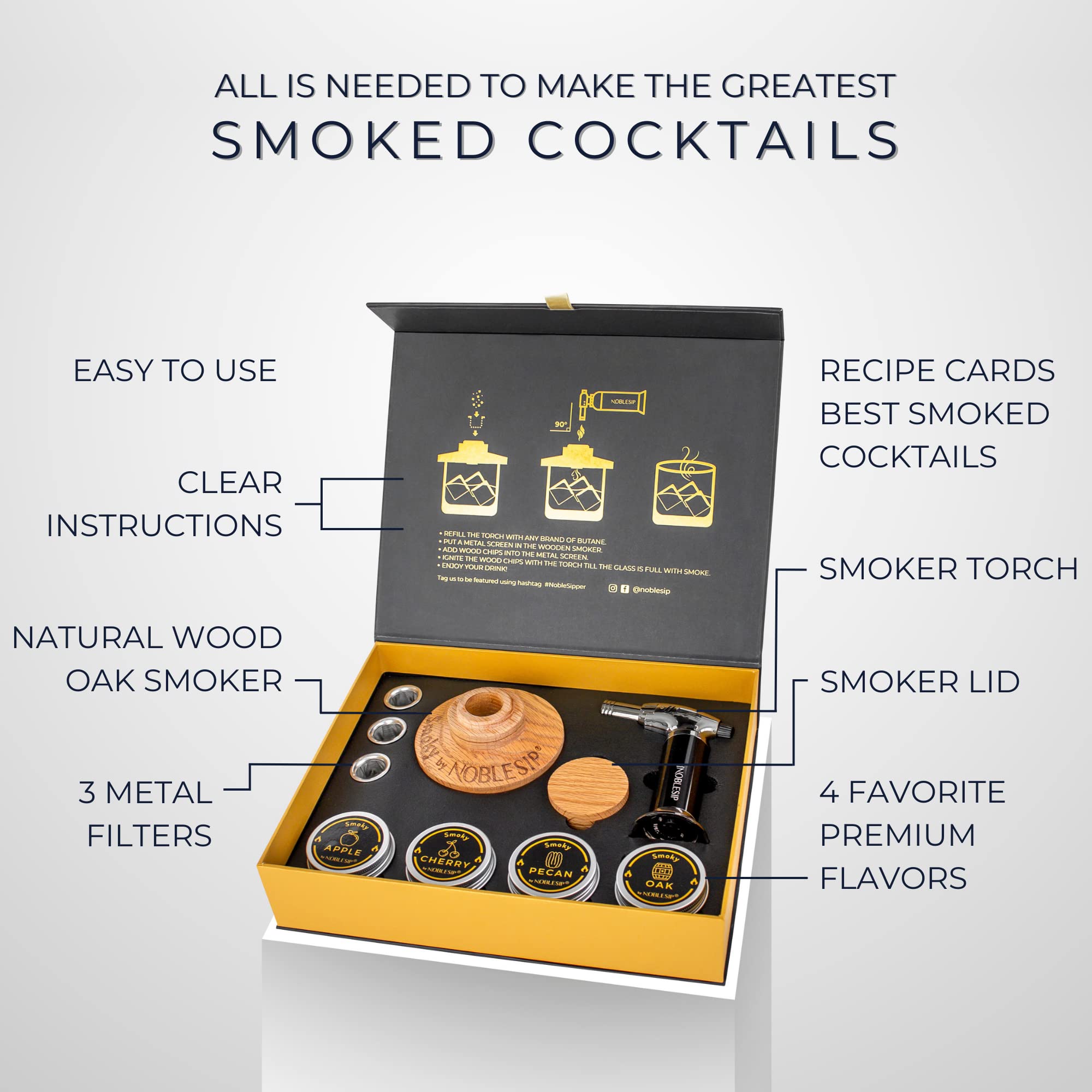NobleSip cherry wood chips delivering rich fruit smoke