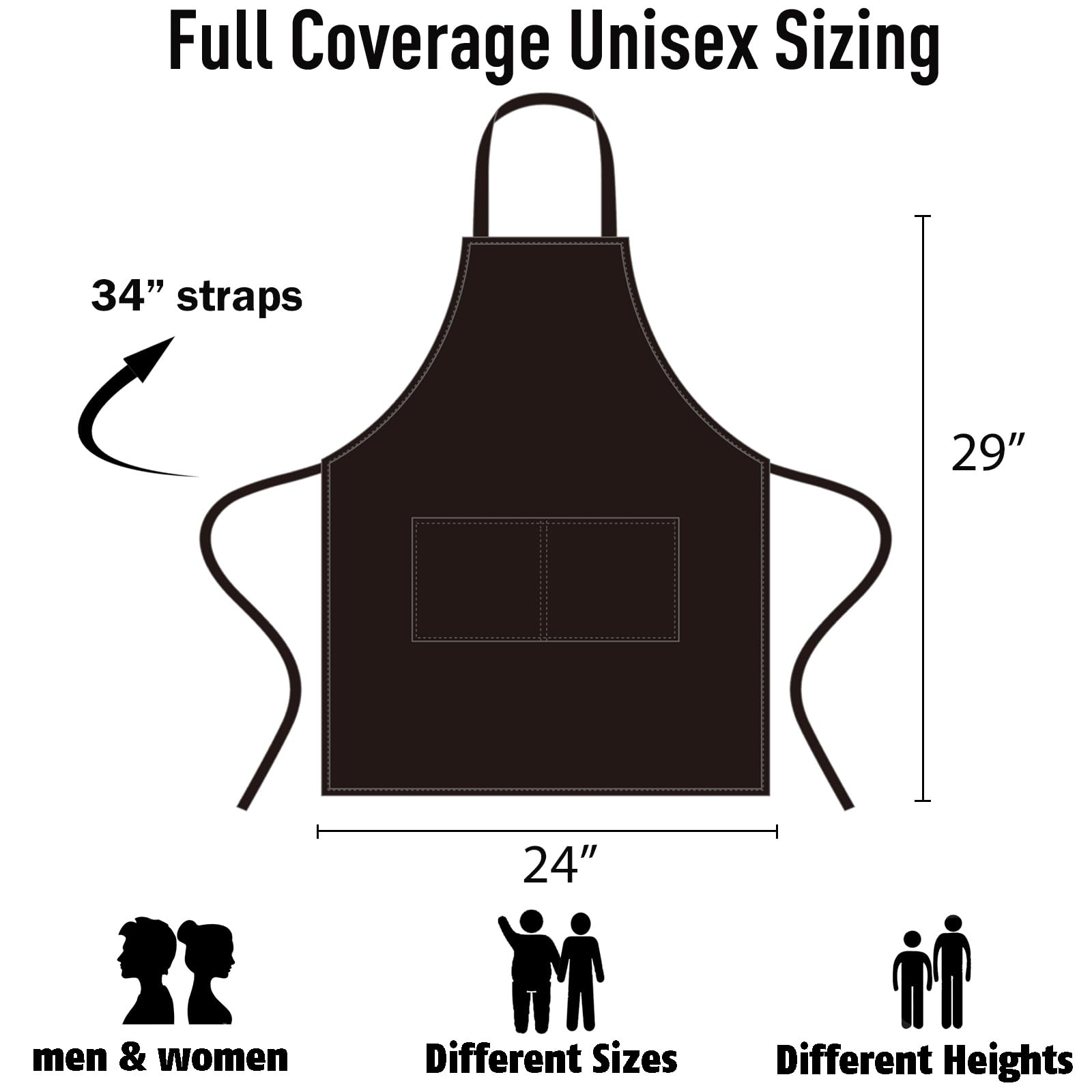 NOBONDO red bib apron with front pockets ideal for prep and organization.