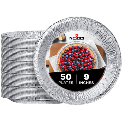 NoCry premium pie pan outer rim detail shows sturdy ridges for crust support.