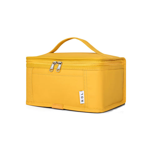 NOL mini lunch bag earth-yellow front view for on-the-go meals.