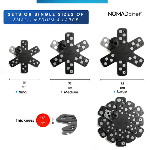 NOMADCHEF BPA-free silicone ensures safe contact with food and surfaces