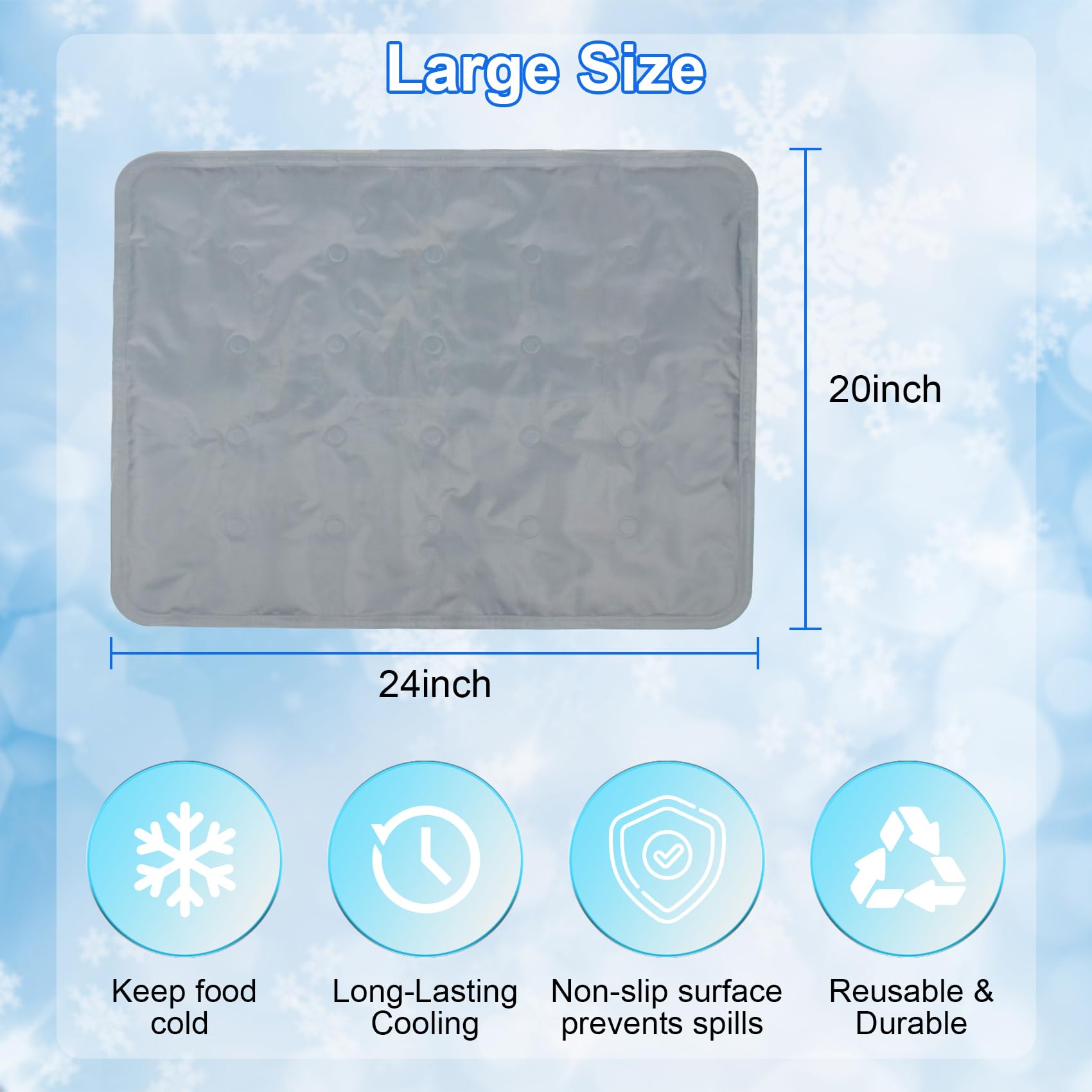 NomadSphere reusable freezable ice pad for outdoor picnics.