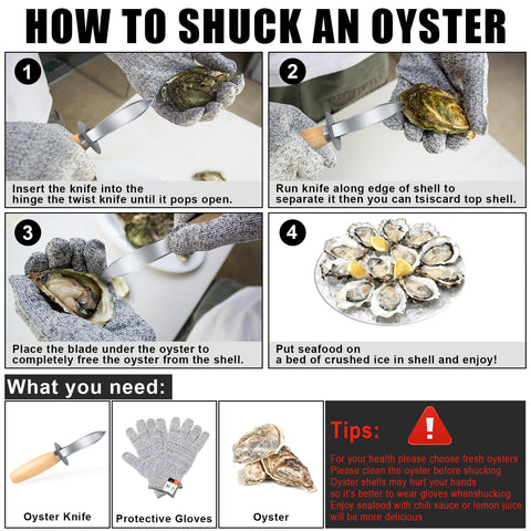 Nonley Oyster Shucking Knife giftable design makes a practical present for seafood lovers